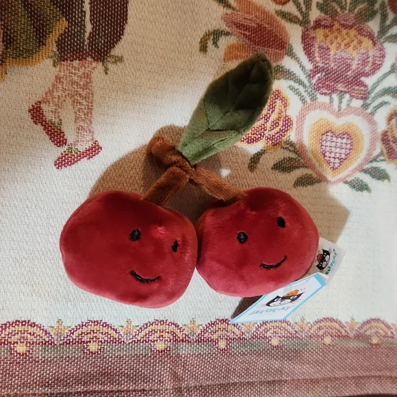 Jellycat Cherries 🍒 Uber Soft & Too Cute!! NWT - Picture 3 of 3